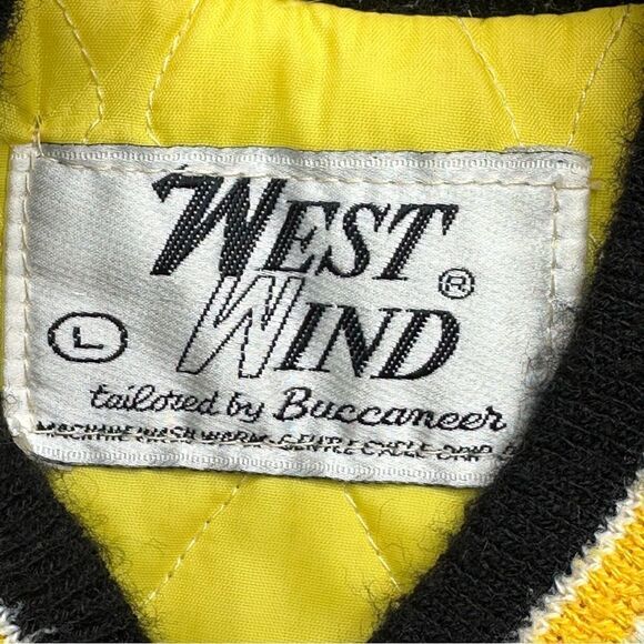 OPEN PIT Vintage Supper Club Silky Satin Jacket Size Large - Picture 6 of 11